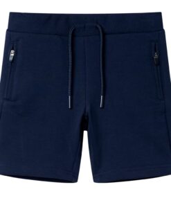 Kindershort 128 marineblauw