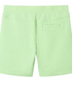 Kindershort 140 fluorescerend groen