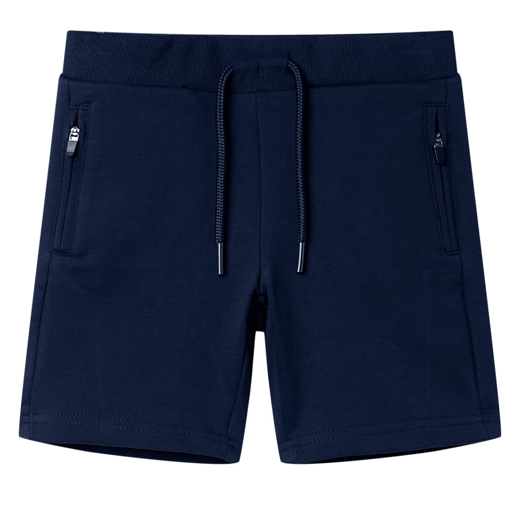 Kindershort 140 marineblauw