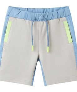 Kindershort met trekkoord 104 blauw
