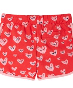 Kindershort met trekkoord 116 rood