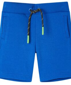 Kindershort met trekkoord 140 blauw
