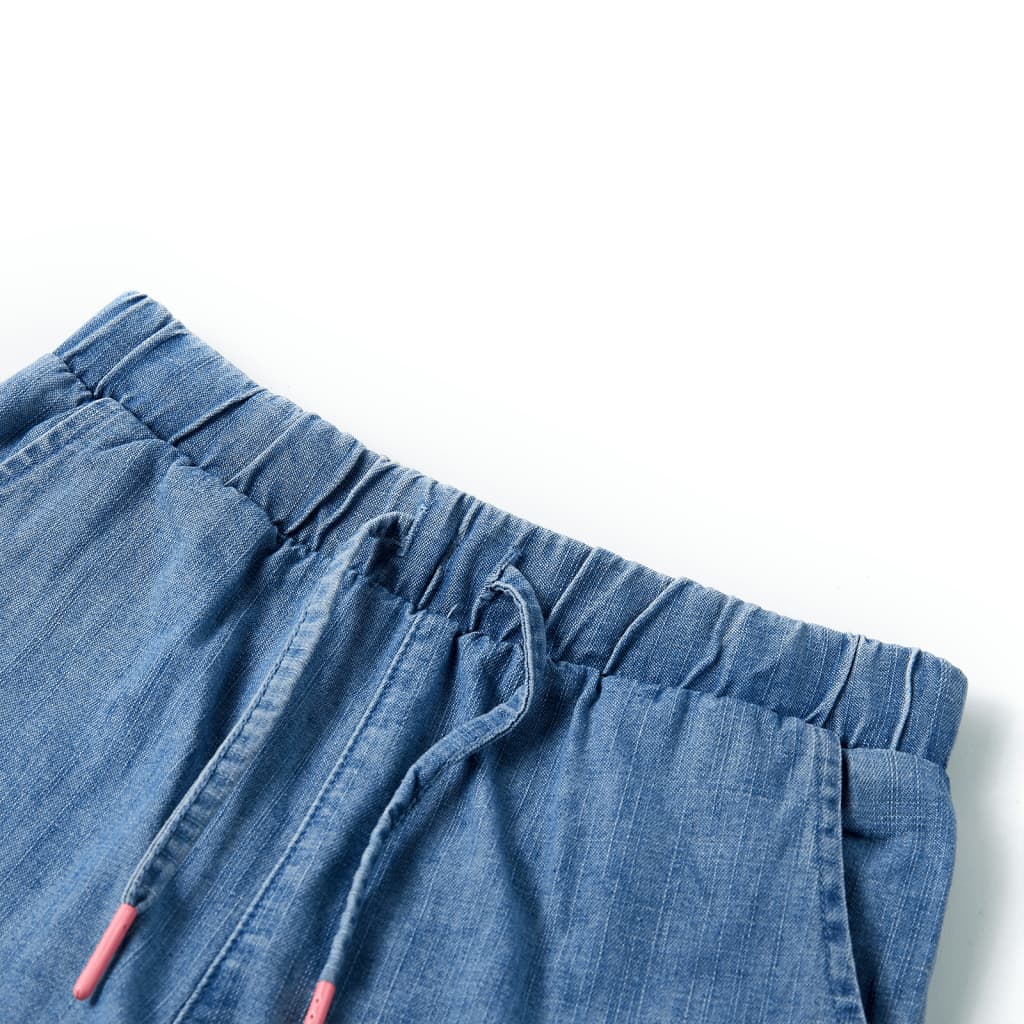 Kindershorts 104 denimblauw - Image 3