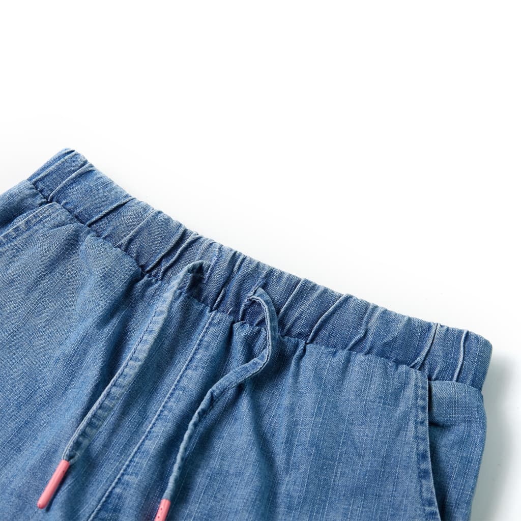 Kindershorts 116 denimblauw - Image 3