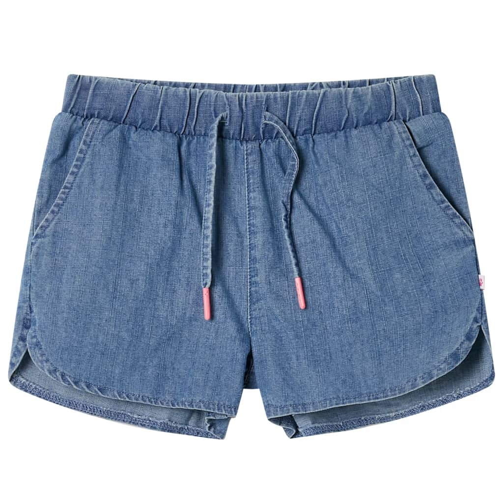 Kindershorts 116 denimblauw
