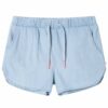 Kindershorts 128 zachtdenimblauw