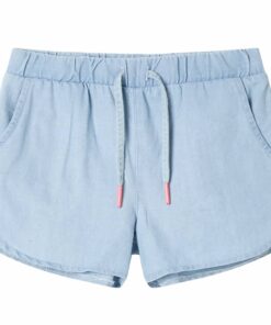 Kindershorts 128 zachtdenimblauw