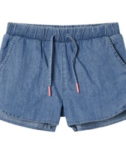 Kindershorts 140 denimblauw