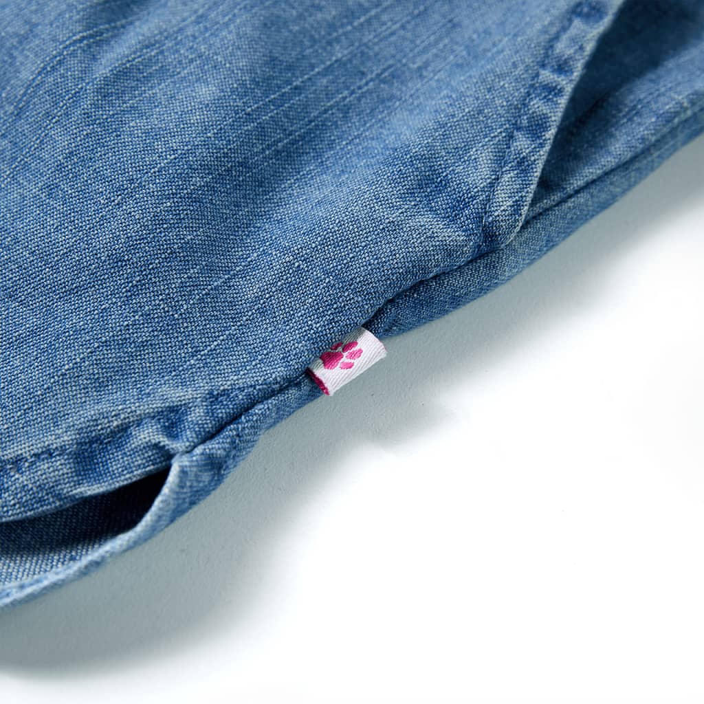Kindershorts 140 denimblauw - Image 6