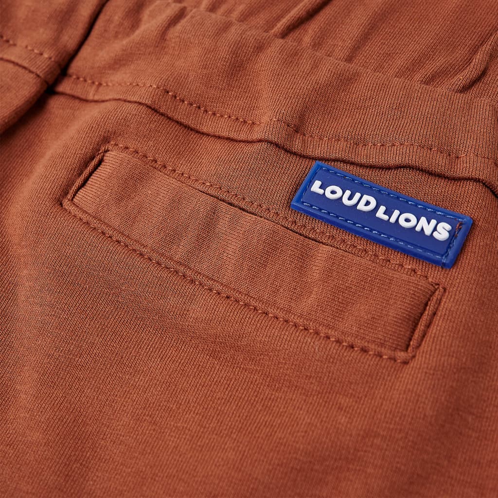 Kindershorts met trekkoord 104 bruin - Image 6