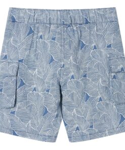 Kindershorts met trekkoord 104 donkerblauw