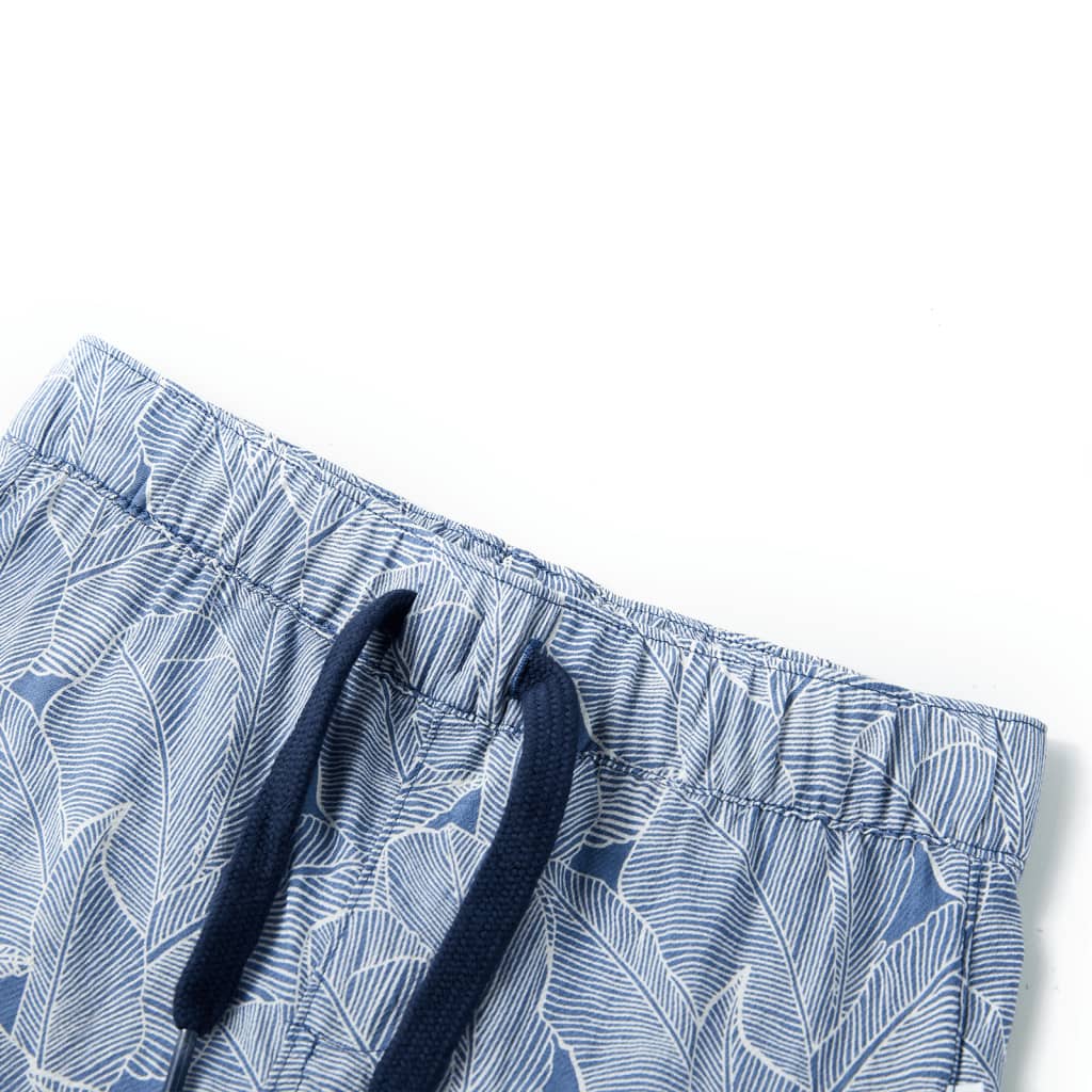 Kindershorts met trekkoord 104 donkerblauw - Image 3