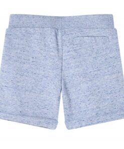 Kindershorts met trekkoord 104 gemêleerd blauw