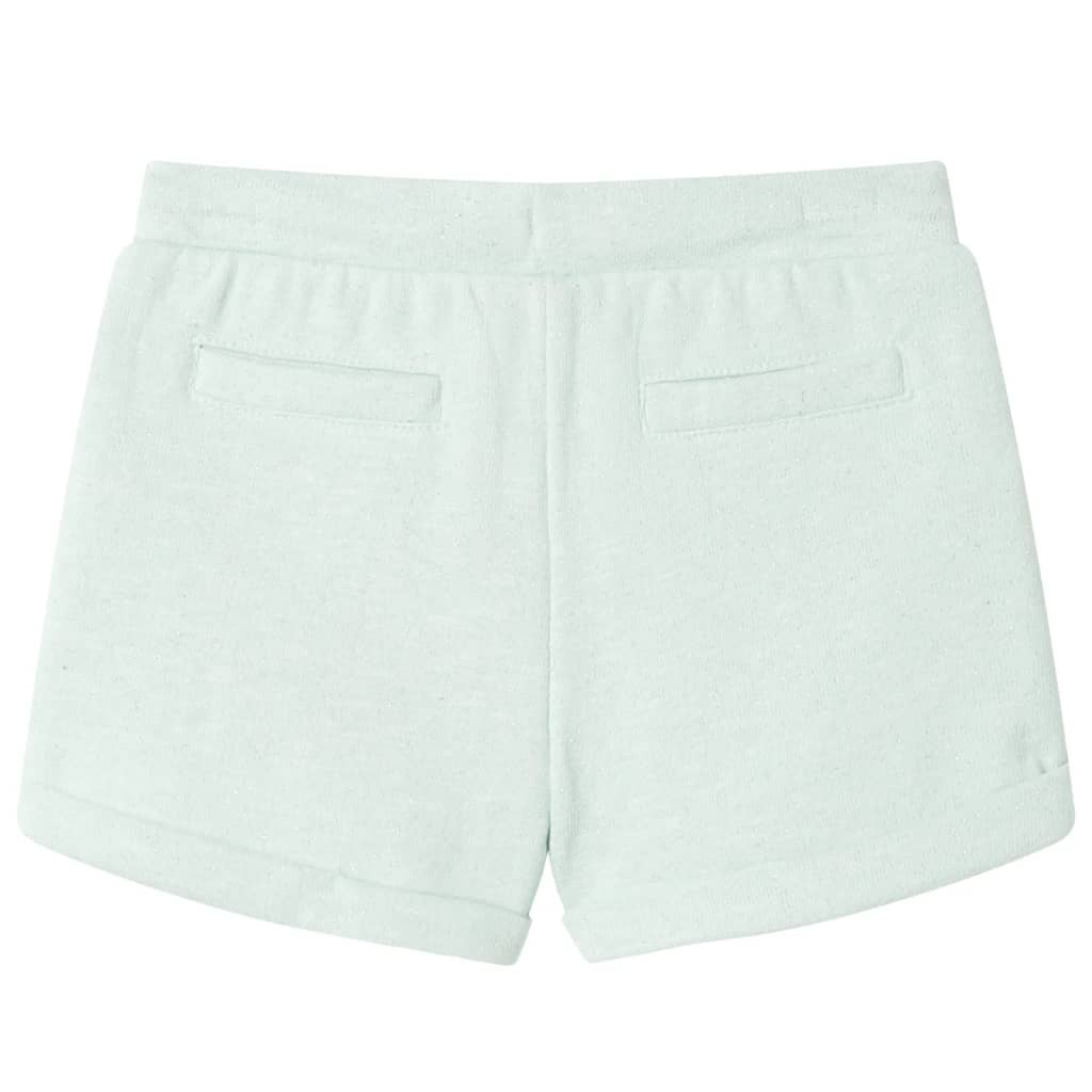 Kindershorts met trekkoord 104 gemengd lichtmintkleurig