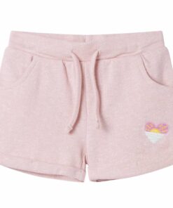 Kindershorts met trekkoord 104 gemengd lichtroze