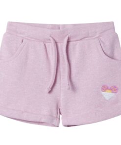 Kindershorts met trekkoord 104 gemengd lila