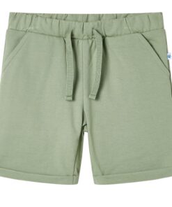 Kindershorts met trekkoord 104 lichtkaki