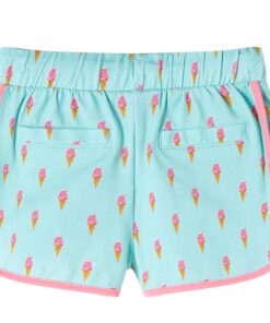Kindershorts met trekkoord 104 lichtmintkleurig
