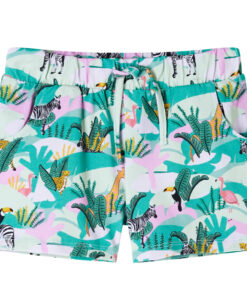 Kindershorts met trekkoord 104 lichtmintkleurig