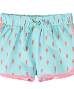 Kindershorts met trekkoord 104 lichtmintkleurig