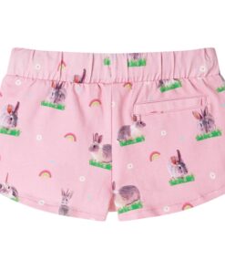 Kindershorts met trekkoord 104 lichtroze