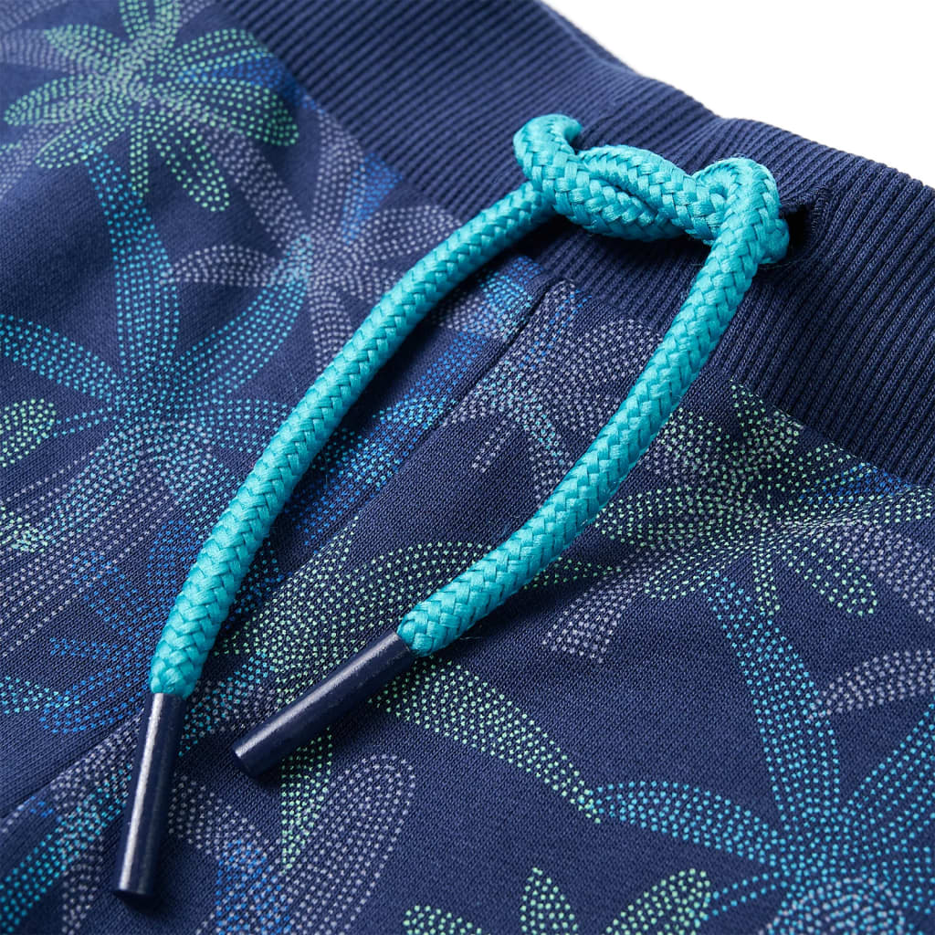 Kindershorts met trekkoord 104 marineblauw - Image 4