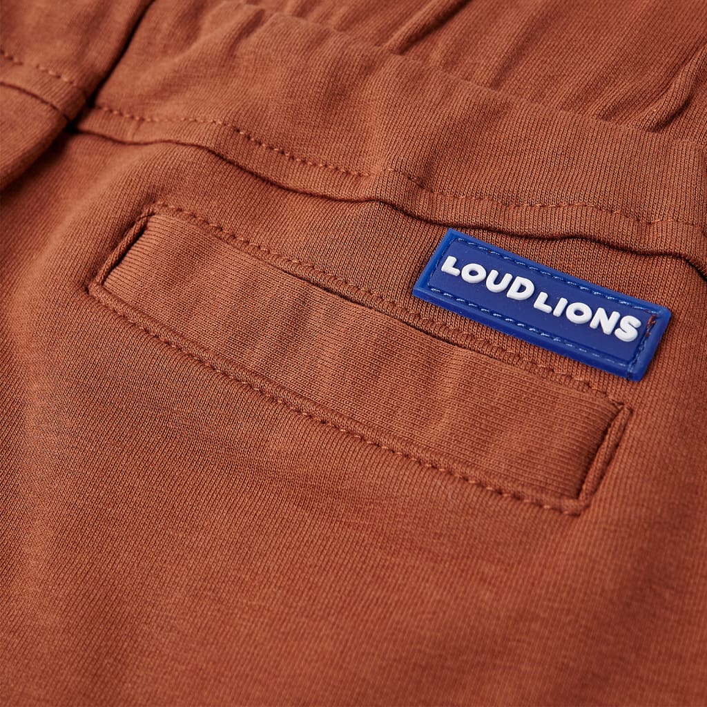 Kindershorts met trekkoord 116 bruin - Image 6