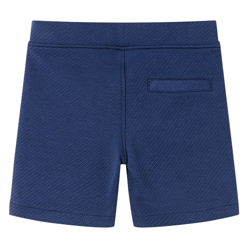 Kindershorts met trekkoord 116 donkerblauw