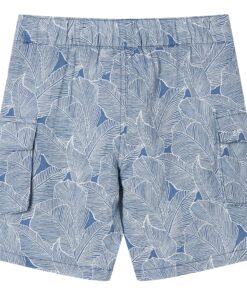 Kindershorts met trekkoord 116 donkerblauw