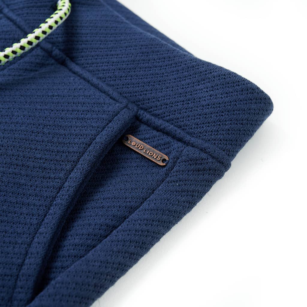 Kindershorts met trekkoord 116 donkerblauw - Image 4