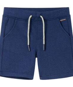 Kindershorts met trekkoord 116 donkerblauw