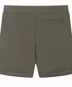 Kindershorts met trekkoord 116 donkerkaki