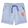 Kindershorts met trekkoord 116 gemêleerd blauw