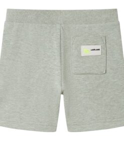 Kindershorts met trekkoord 116 gemêleerd lichtkakikleurig