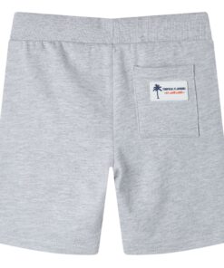Kindershorts met trekkoord 116 grijs