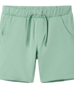 Kindershorts met trekkoord 116 lichtkaki