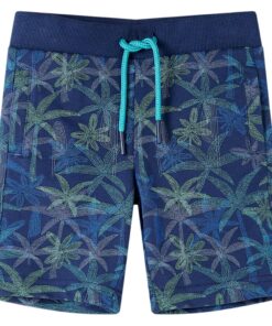 Kindershorts met trekkoord 116 marineblauw
