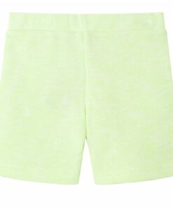 Kindershorts met trekkoord 116 neongeel