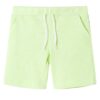 Kindershorts met trekkoord 116 neongeel
