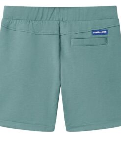 Kindershorts met trekkoord 116 oudpetrol