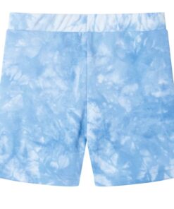 Kindershorts met trekkoord 116 zachtblauw