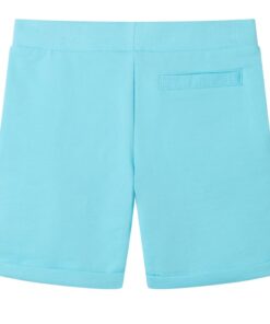 Kindershorts met trekkoord 116 zeeblauw
