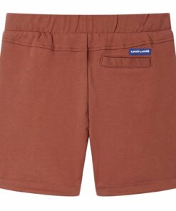 Kindershorts met trekkoord 128 bruin