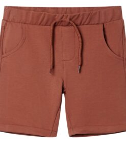 Kindershorts met trekkoord 128 bruin