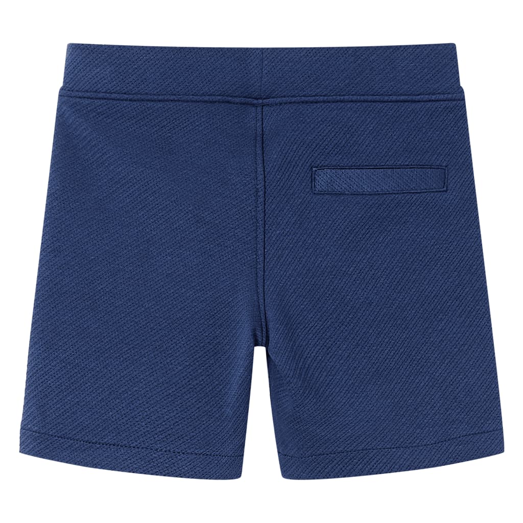 Kindershorts met trekkoord 128 donkerblauw