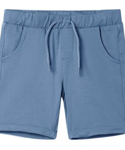 Kindershorts met trekkoord 128 donkerblauw