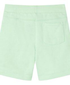 Kindershorts met trekkoord 128 felgroen