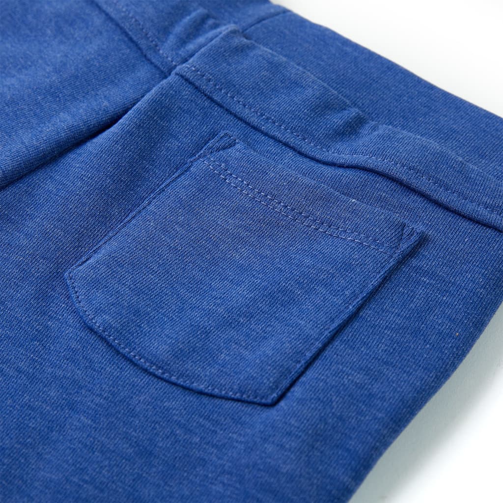 Kindershorts met trekkoord 128 gemêleerd blauw - Image 6