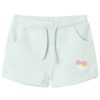 Kindershorts met trekkoord 128 gemengd lichtmintkleurig