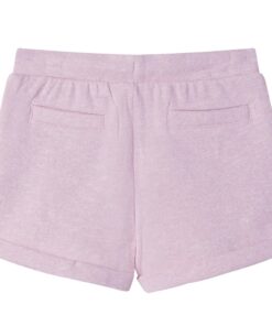 Kindershorts met trekkoord 128 gemengd lila